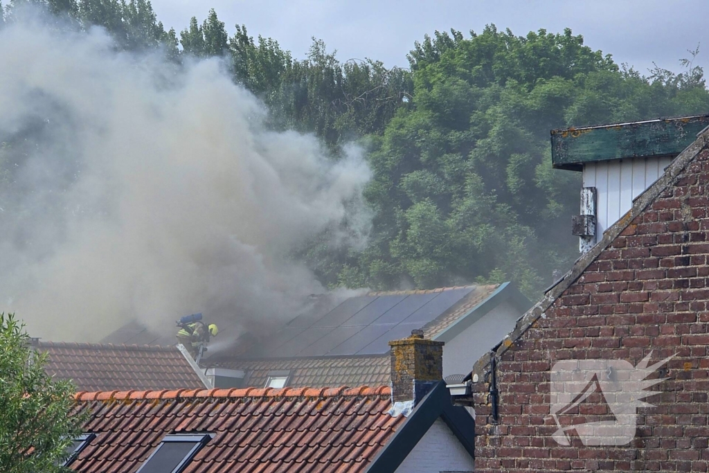 Brand in woning met zonnepanelen