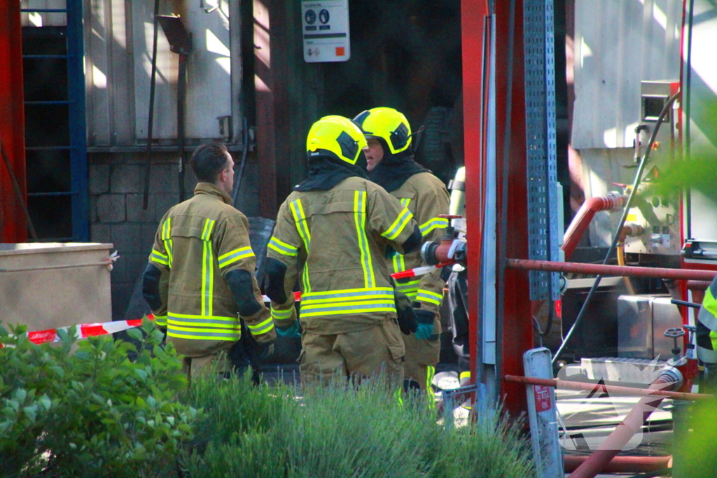 Grote brand in pand afvalverwerker