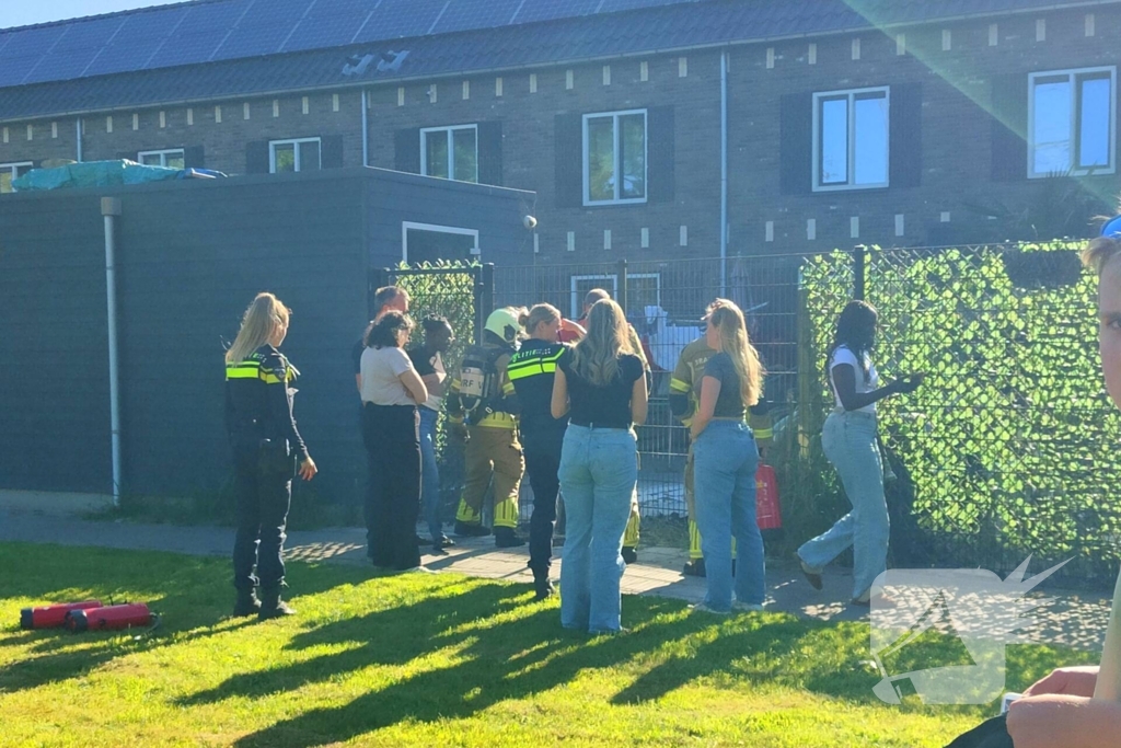 Bewoner blust brandende kliko