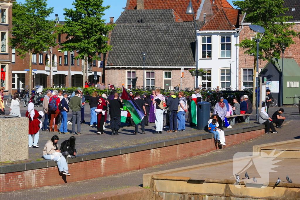 Demonstratie rustig verlopen onder politie-begleiding