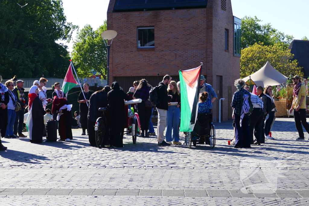Demonstratie rustig verlopen onder politie-begleiding