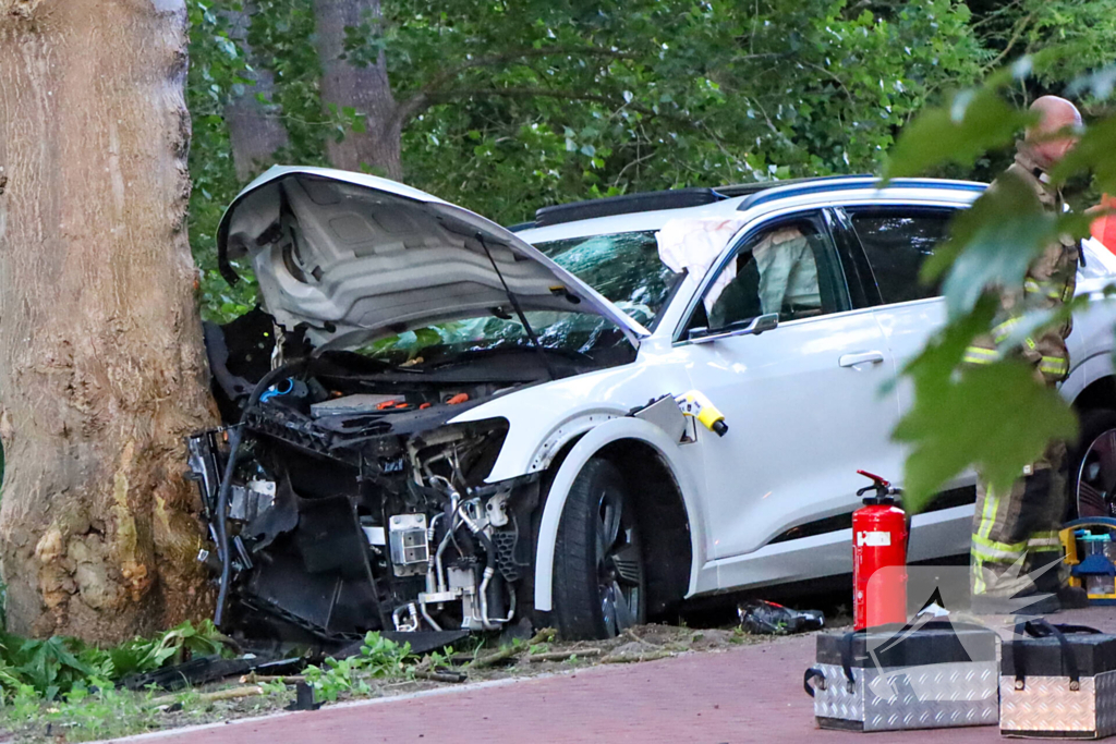 Gewonden nadat auto tegen boom klapt