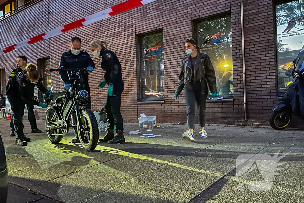 Forensische Opsporing verricht onderzoek op fatbike na overval