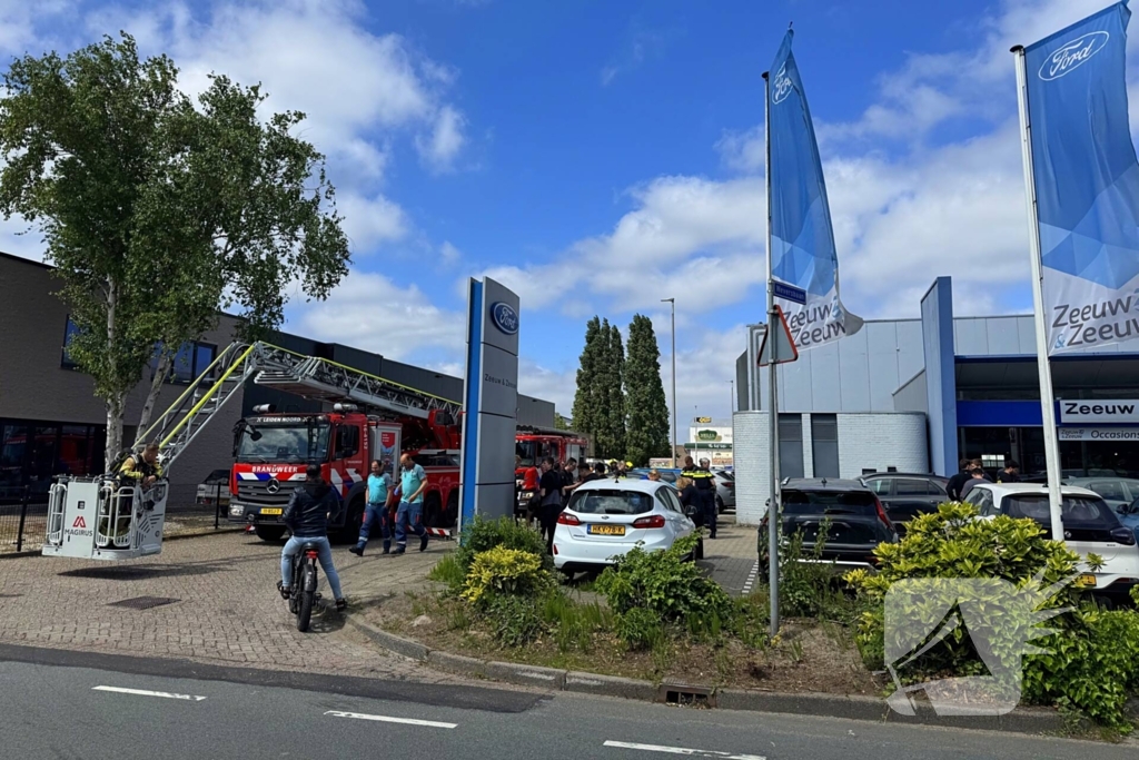 Brandweer in actie na melding van brand