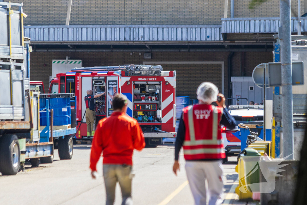 Ontruiming bij brand in industriepand