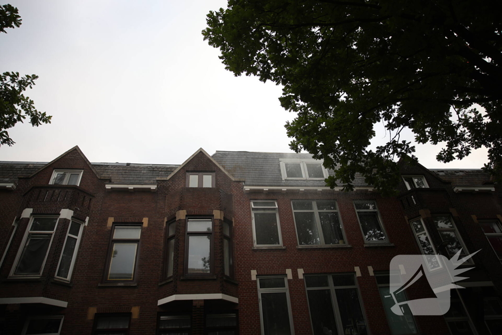 Flinke brand op dakterras, brand in de kiem gesmoord