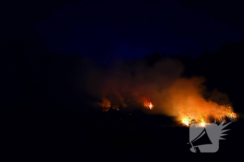 Bermbrand snel geblust door brandweer