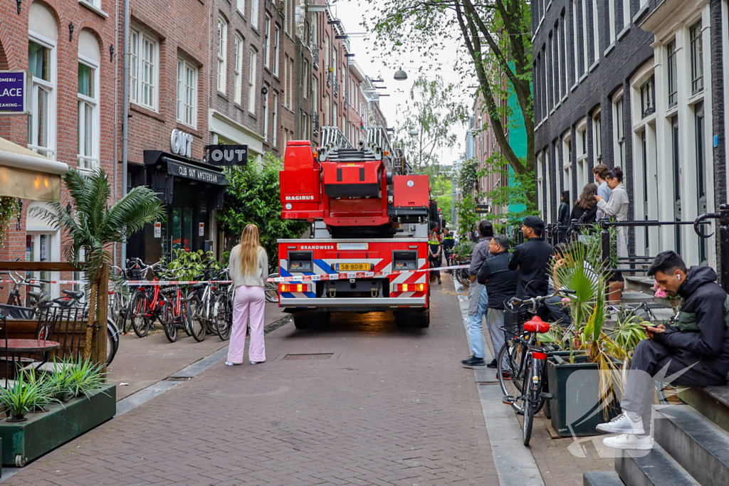 Brand in restaurant door grilloven