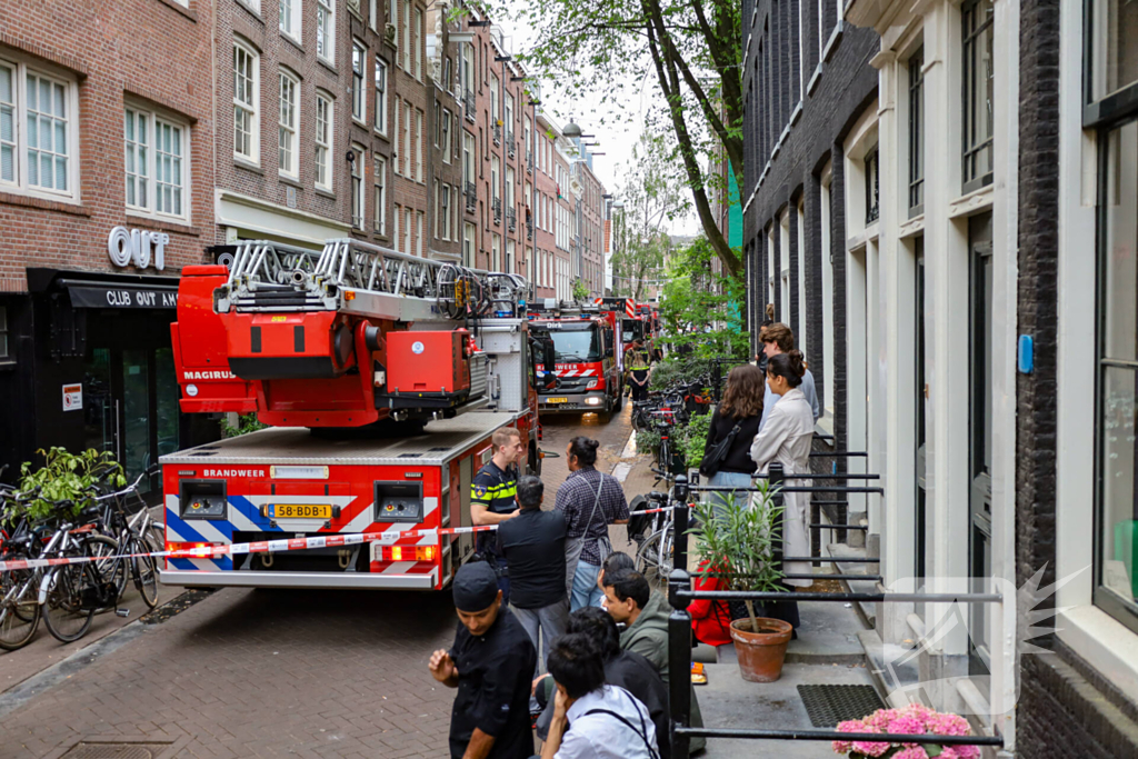 Brand in restaurant door grilloven