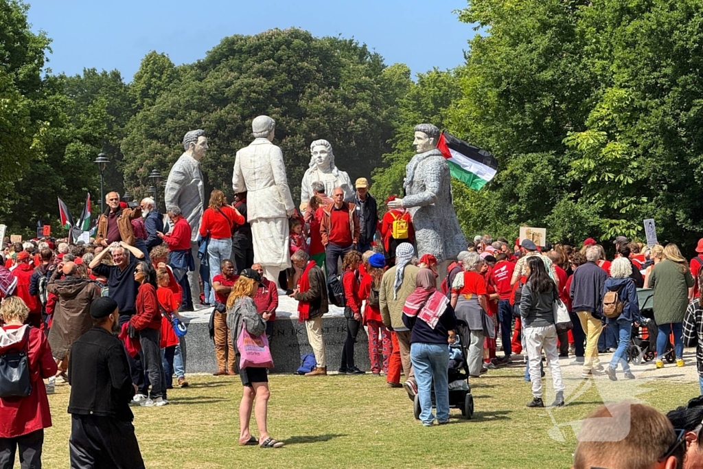 Duizenden demonstranten aanwezig voor Gaza