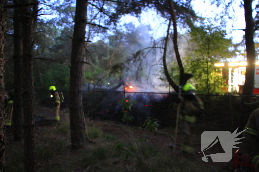 Brand in bos zorgt voor inzet brandweer