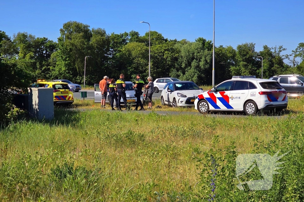 Ongeval met kop-staartbotsing bij stoplichten