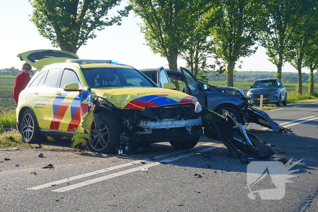 Ambulance betrokken bij ongeval