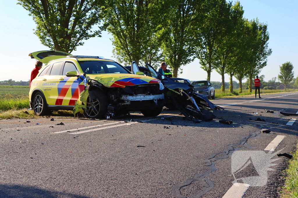 Ambulance betrokken bij ongeval