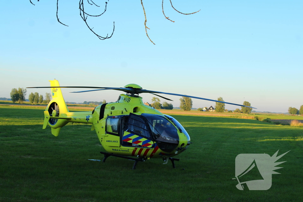 Traumateam assisteert bij medische noodsituatie