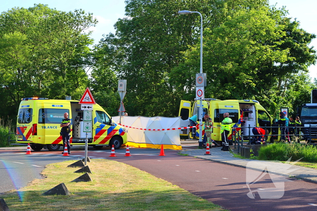 Fietser zwaargewond bij ernstig ongeval