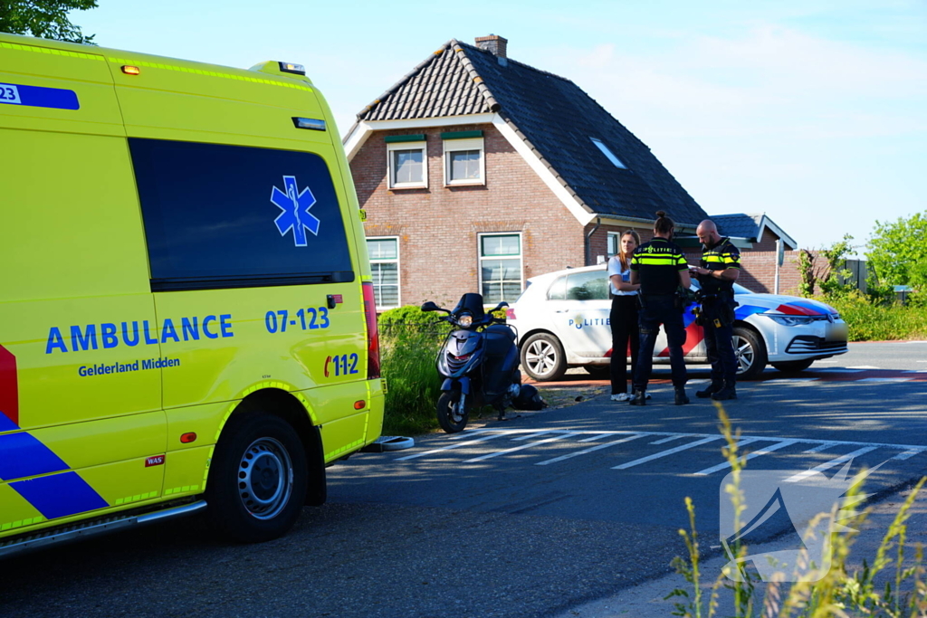 Scooterrijder gewond bij botsing
