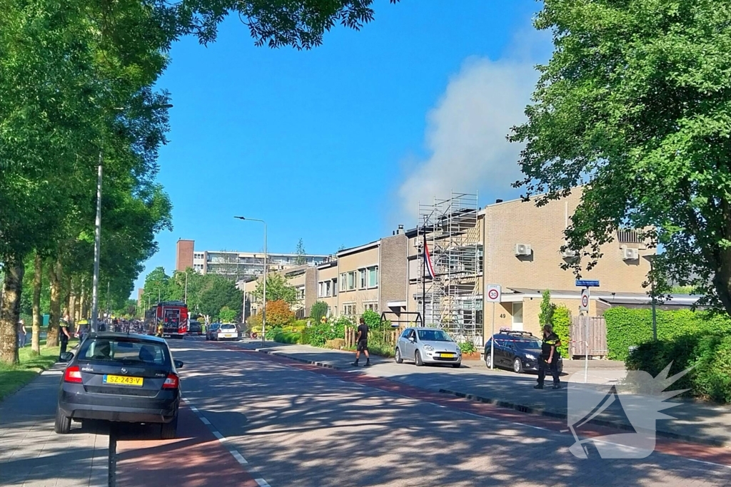 Brand in woning zorgt voor grote inzet