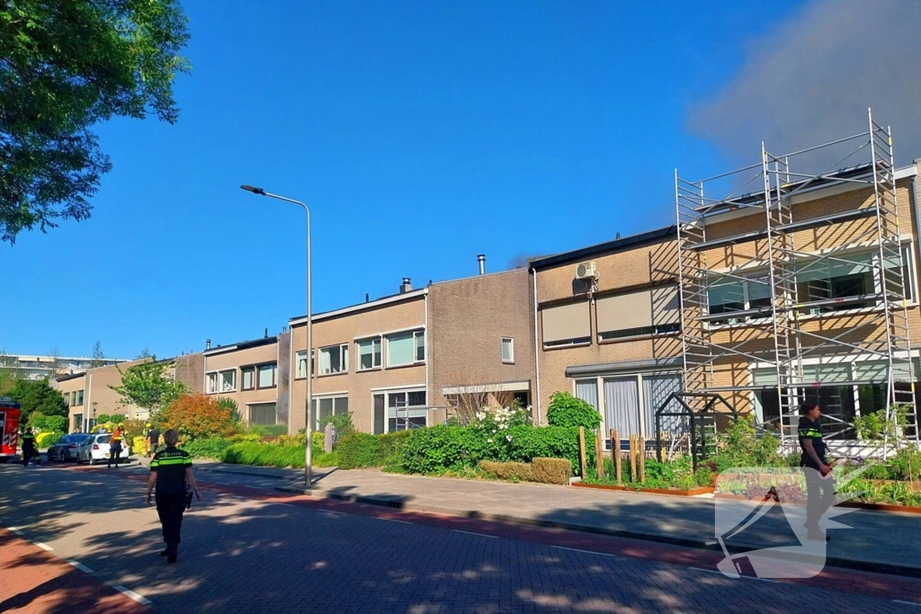 Brand in woning zorgt voor grote inzet