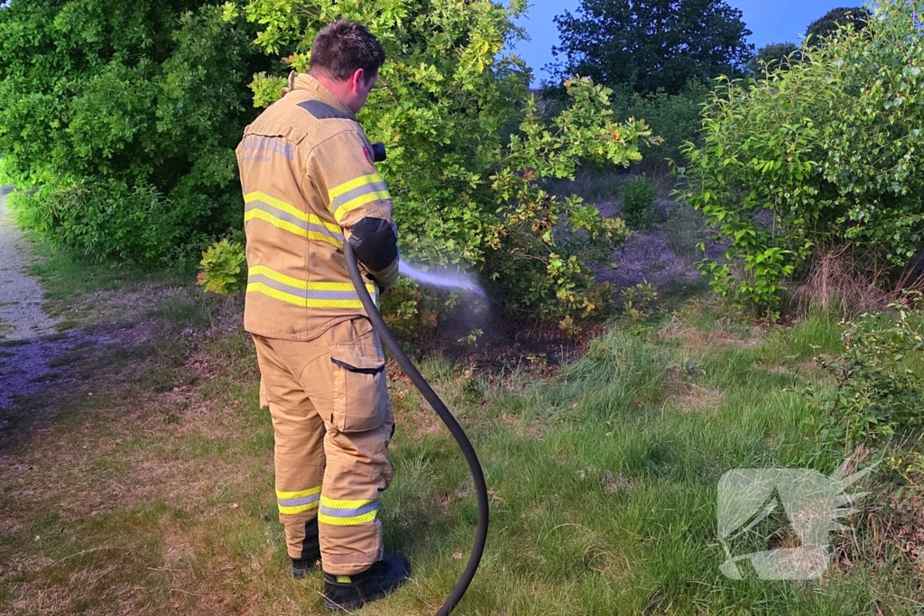 Brandstichting op de heide, politie houdt verdachte aan