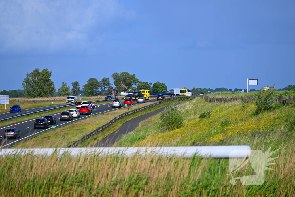 Ongeval zorgt voor verkeershinder