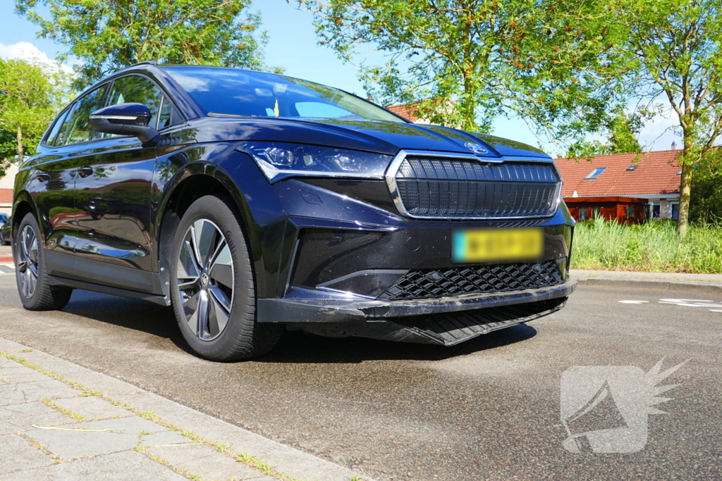 Ongeval tussen auto en scooterrijder