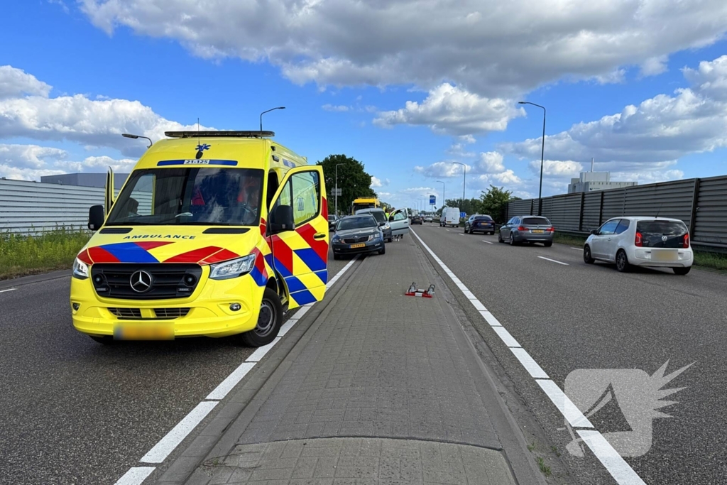 Kettingbotsing op provinciale weg