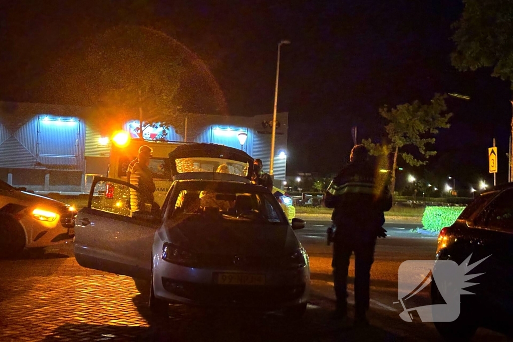 Botsing tussen auto en scooter