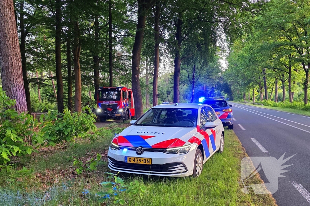 Ruiters ontdekken beginnende bosbrand