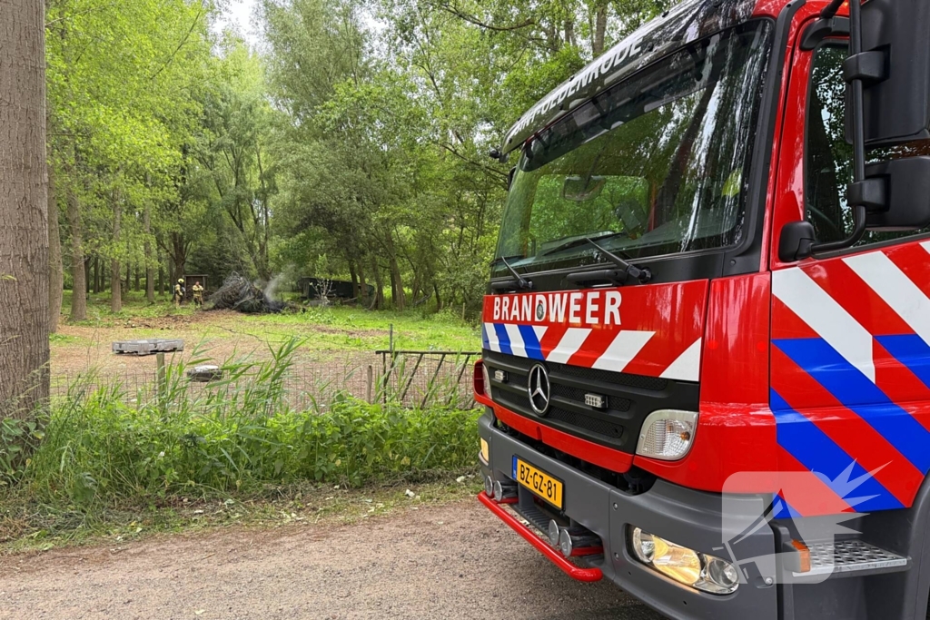 Afvalbrand snel geblust door brandweer
