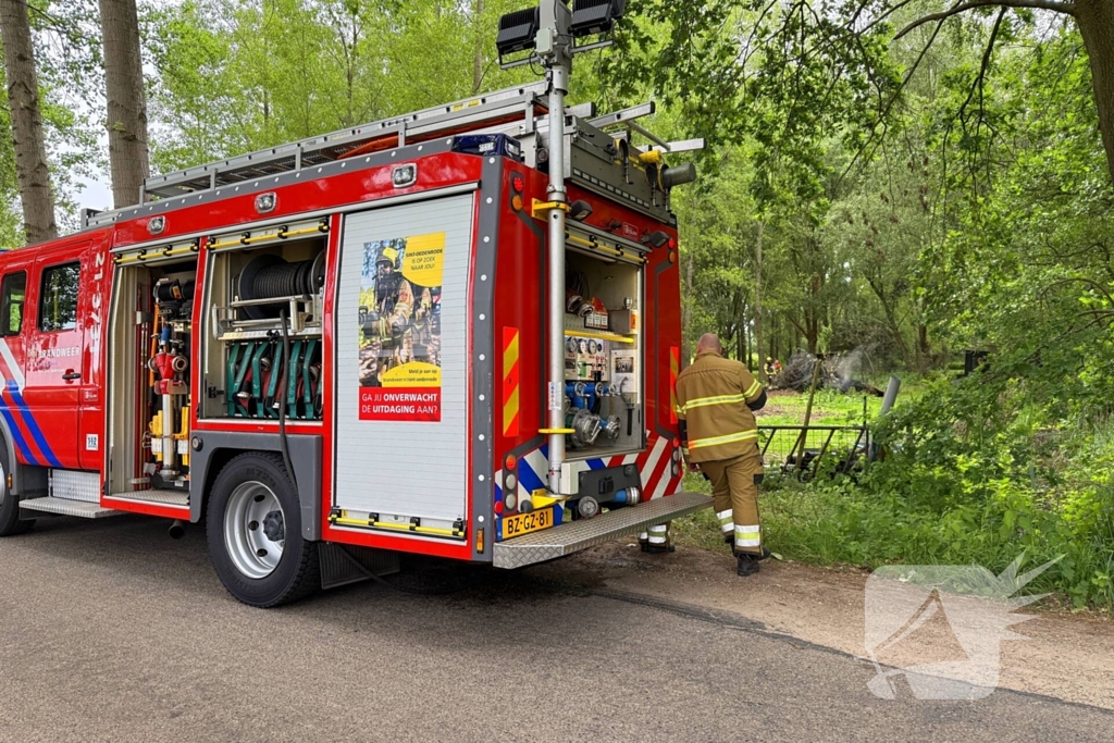 Afvalbrand snel geblust door brandweer