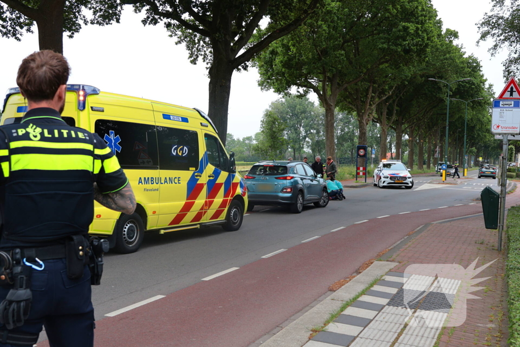 Fietser gewond bij aanrijding met motor