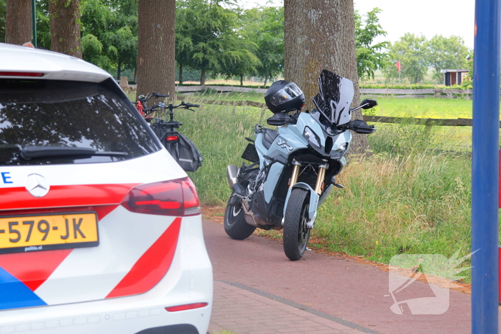 Fietser gewond bij aanrijding met motor