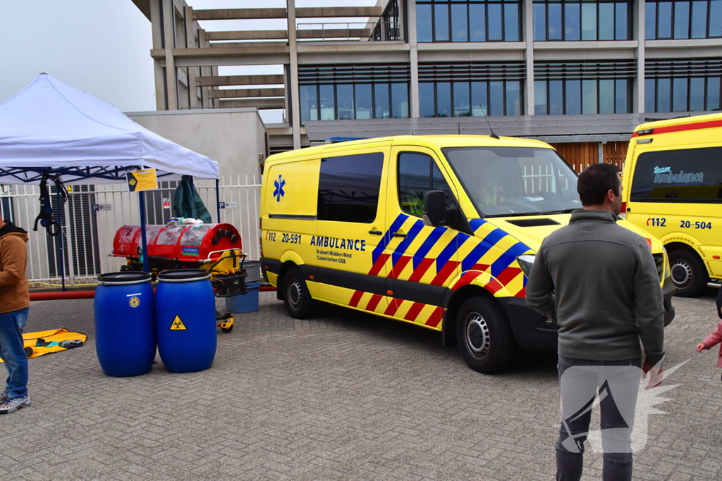 Drukte tijdens grote hulpverleningsdemonstratie