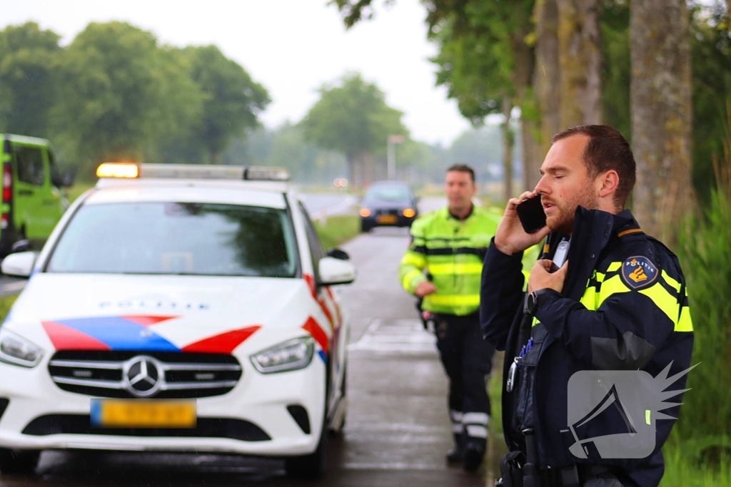 Auto te water na ongeval