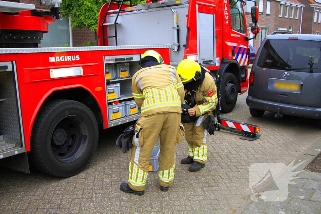 Zwaluw gered door brandweer
