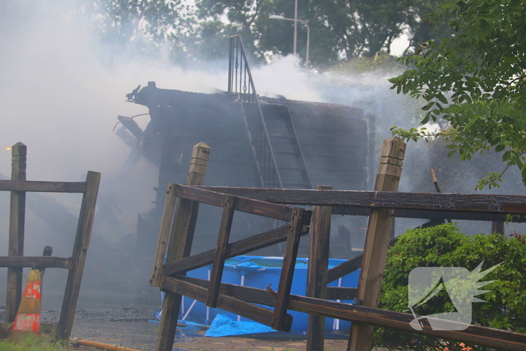 Veel rookontwikkeling bij schuurbrand