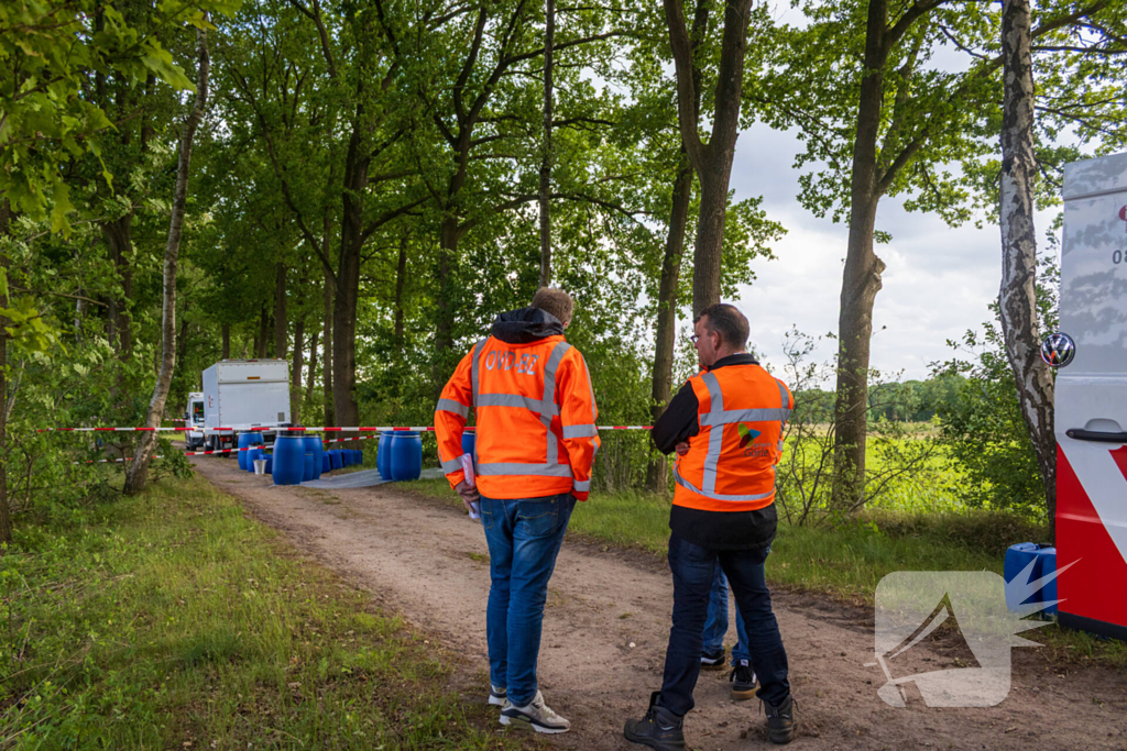 Brandweer ingezet voor achtergelaten vaten