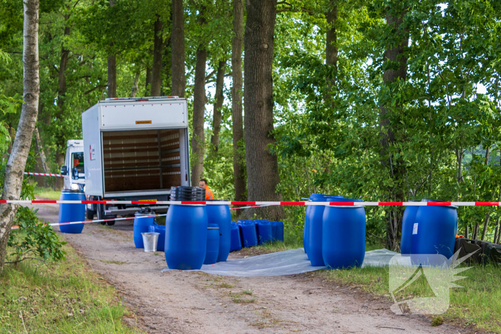 Brandweer ingezet voor achtergelaten vaten