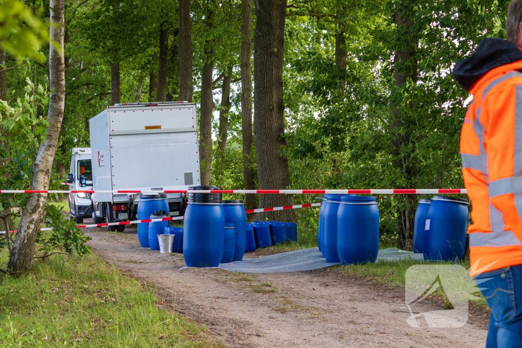 Brandweer ingezet voor achtergelaten vaten