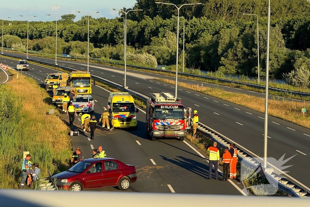 Ongeval leidt tot gewonden en verkeershinder