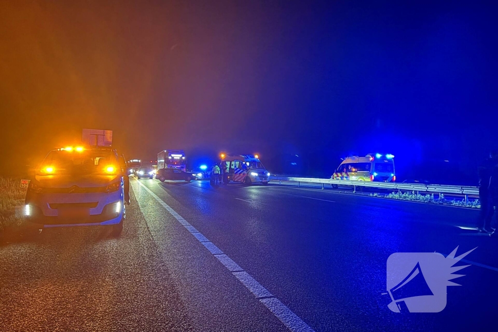 Zwaargewonde na val motor