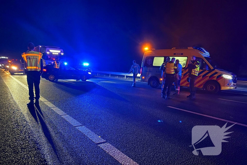 Zwaargewonde na val motor