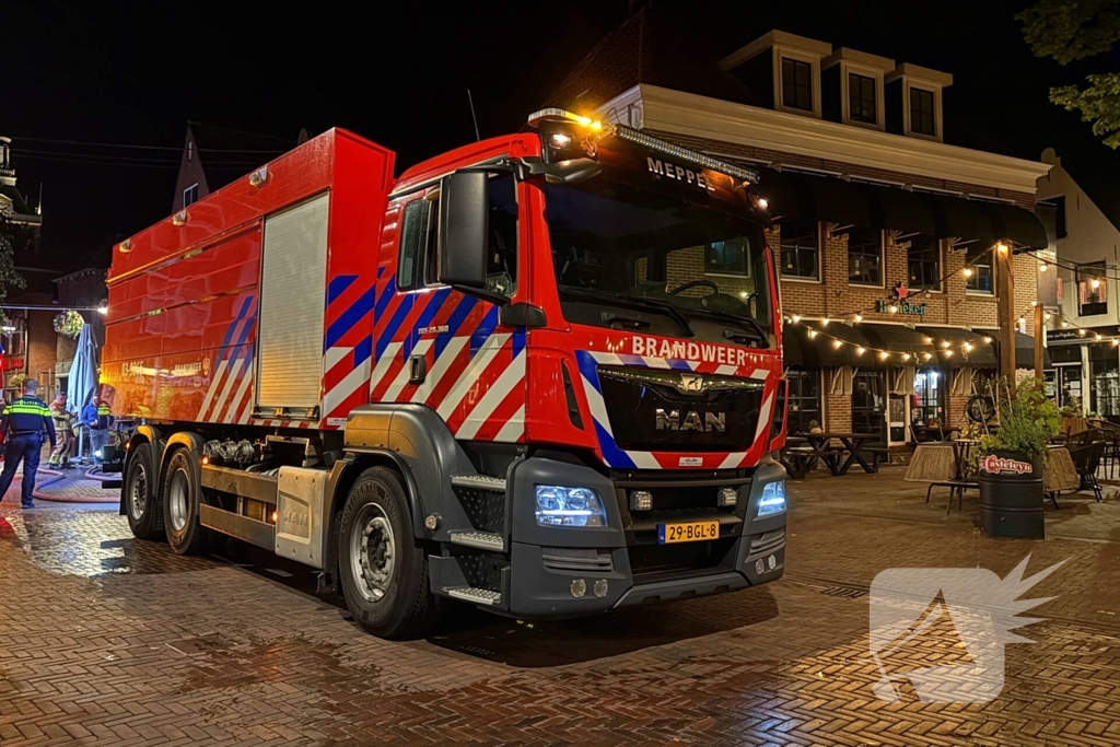 Geluidinstallatie vat vlam in club