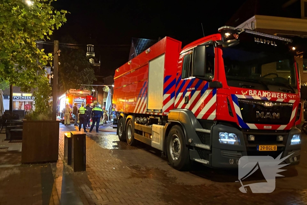 Geluidinstallatie vat vlam in club