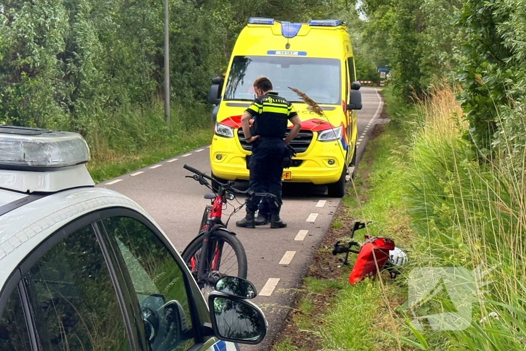 Racefietser raakt gewond bij ongeval