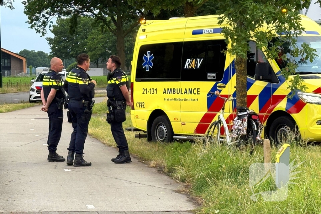 Fietser gewond na val op fietspad