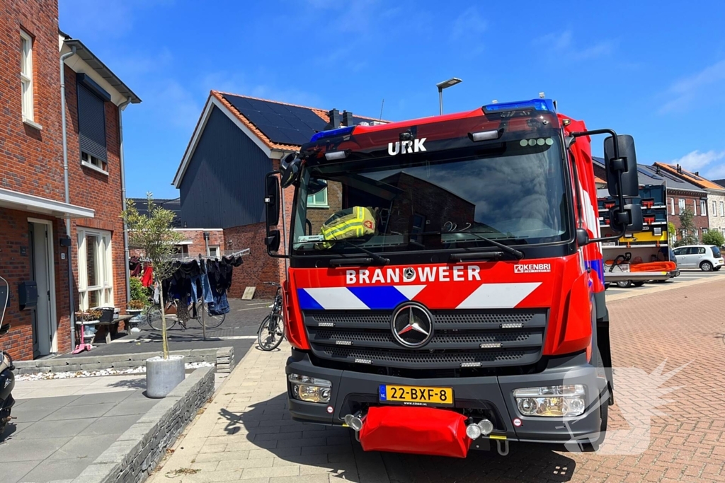 Waterleiding gesprongen in woning