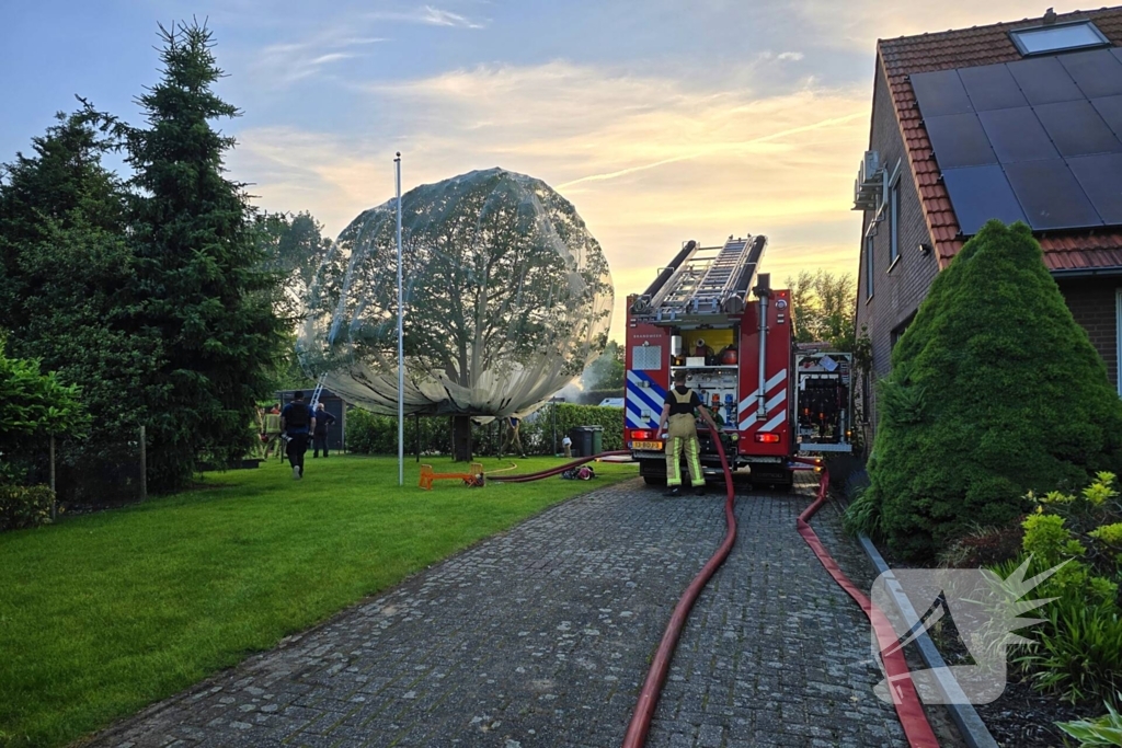 Snel ontwikkelende brand veroorzaakt schade