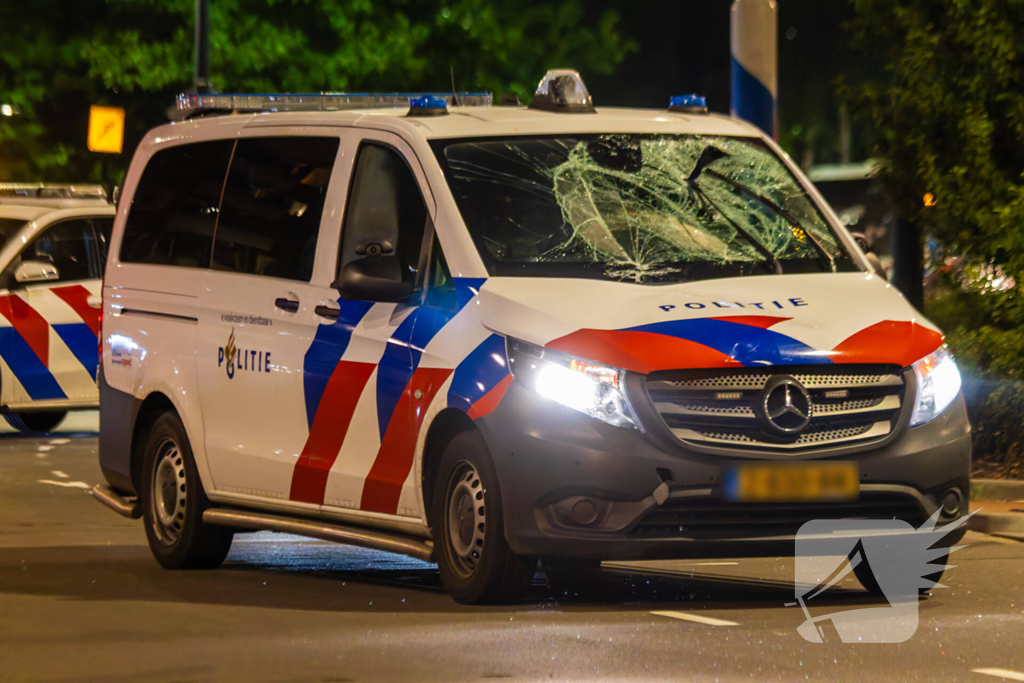 Politie schept fietser tijdens spoedrit